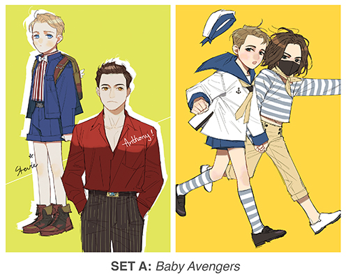 Art Prints 4x6": Baby Avengers