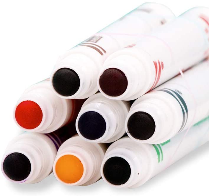 Crayolaสีเมจิกล้างออกได้สำหรับเด็กเล็ก สีเมจิกเฉพาะสำหรับเด็กเล็ก 8แท่ง