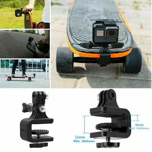 Telesin GoPro Surfskate Skateboard Stand Mount Holder Clip สำหรับ GoPro, Action Camera ล็อคแน่น ติดตั้งง่าย ได้มุมมองใหม