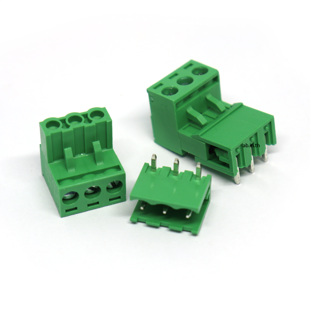 Connector KF2EDG 5.08 3P 1 คู่ (ตัวผู้และตัวเมีย)
