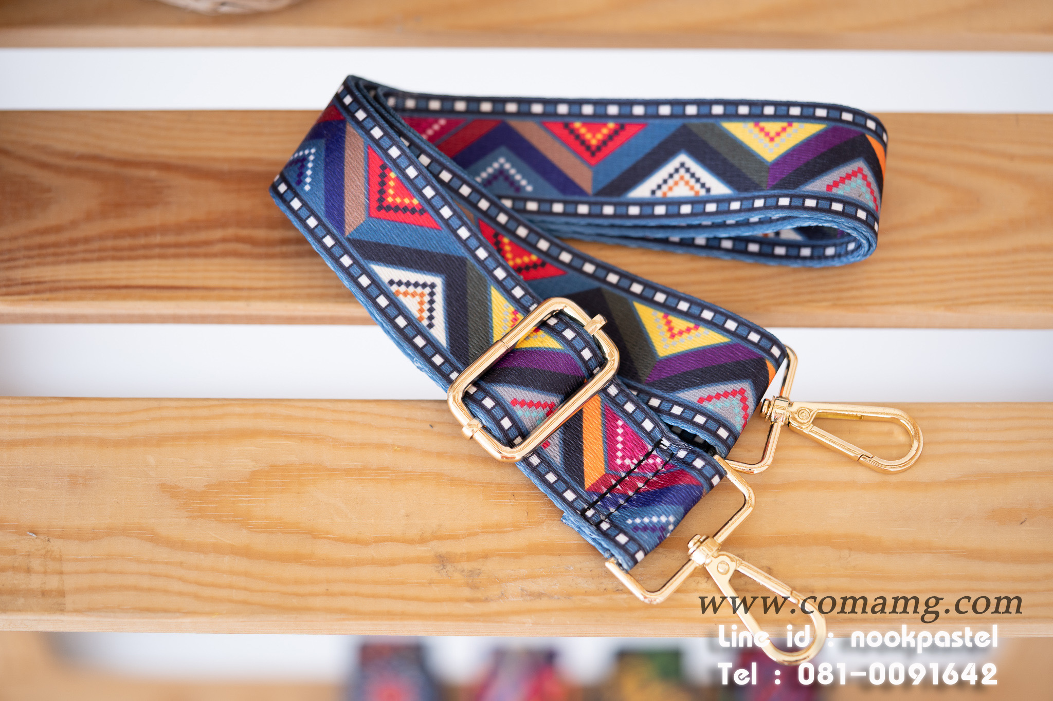 สายกระเป๋า สายผ้าลายแฟชั่น