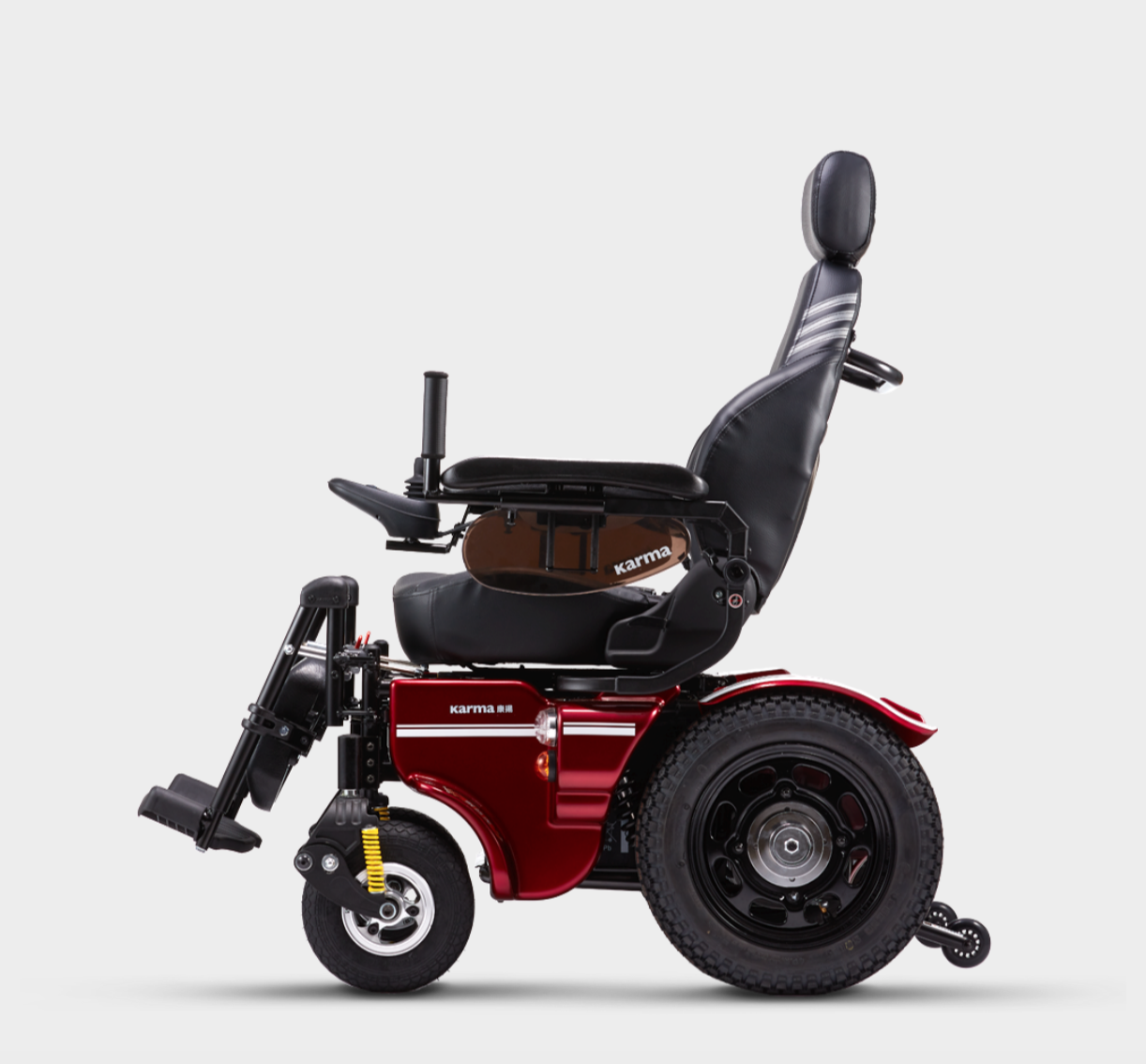 รถเข็นไฟฟ้าคาร์ม่า รุ่น Saber KP45.5 (Power WheelChair KARMA Saber KP45.5) สามารถปรับเอนนอนได้ด้วยระบบแมนนวล ของแท้ รับประกันศูนย์ไทย 5 ปี (รุ่น TOP)