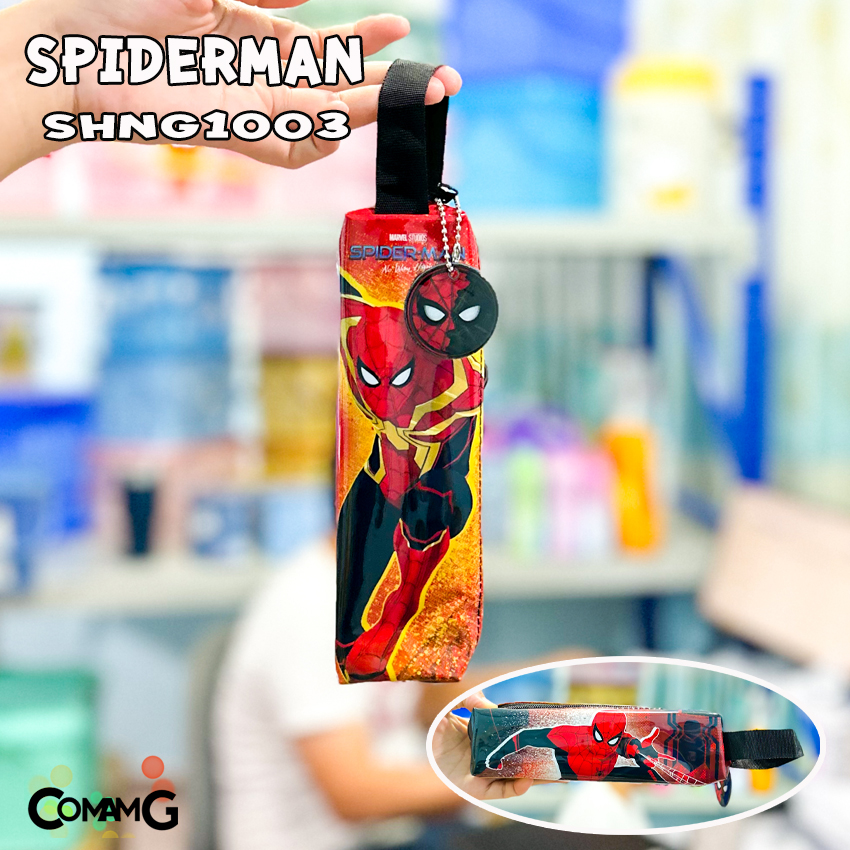 กระเป๋าดินสอ ทรงกระบอกเหลี่ยม กระเป๋าผ้า กระเป๋าใส่ดินสอ ลายการ์ตูนลิขสิทธิ์แท้