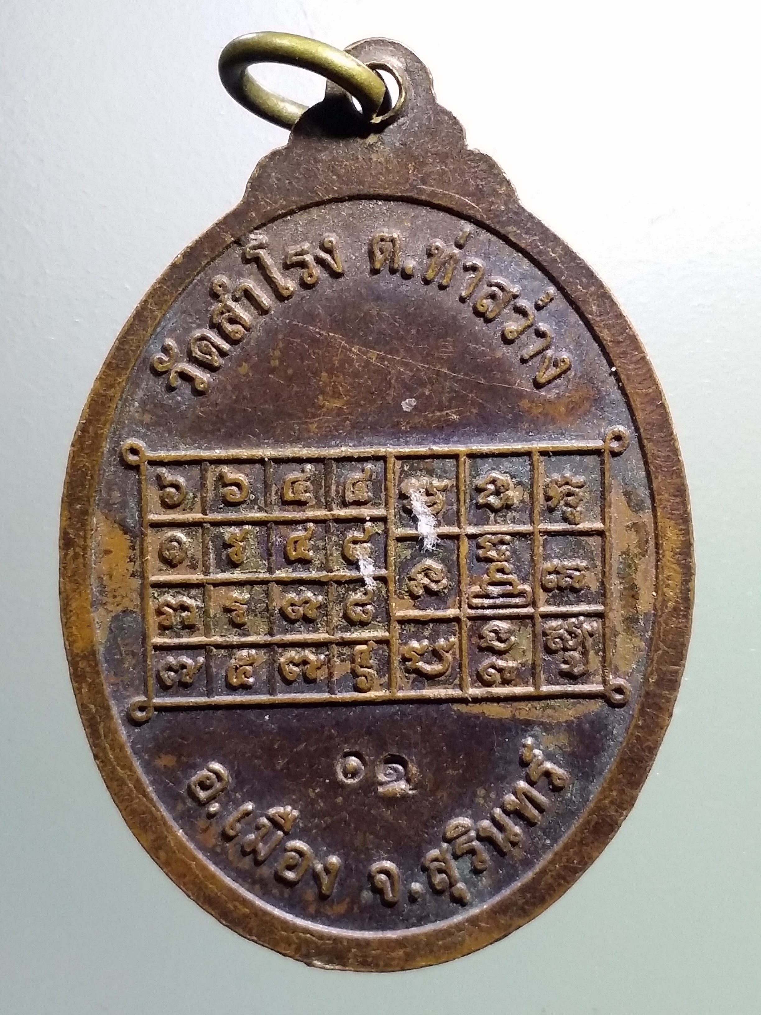 รหัสสินค้า เหรียญพระพุทธ 3919 เหรียญพระพุทธก้าวหน้าโภคทรัพย์ รุ่น 1 วัดสำโรง ตำบลท่าสว่าง อำเภอเมือง จังหวัดสุรินทร์ ตอกโค้ด