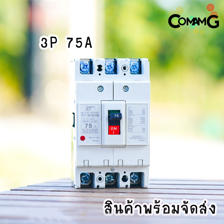 CT Electric เบรกเกอร์ โมเคสเมนเบรกเกอร์ 3เฟส No Fuse Breaker