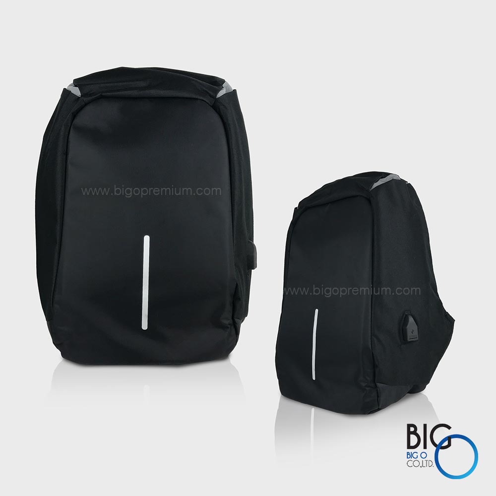 กระเป๋าเป้สะพายหลังนิรภัยพร้อมสาย USB (Backpack + USB Cable)