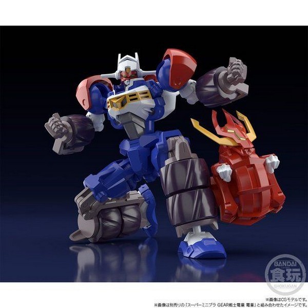 เปิดรับPreorder มัดจำ 500 บาท P-bandai Super MiniPla Gear Fighter Dendoh Full Armor Dendoh Optional Pats & Gatling Bore & Dragon Flare Assetโมเดลประกอบ