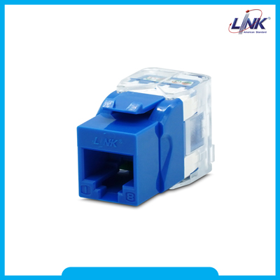 CAT 5E RJ45 Blue JACK, Slim Tool Free