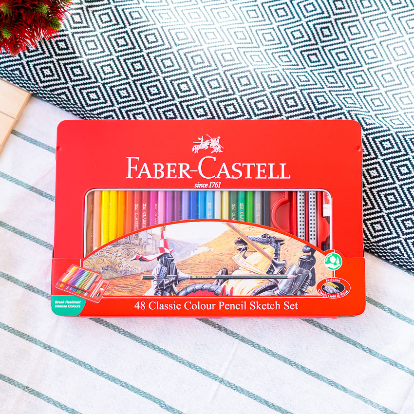 Faber Castell สีไม้อัศวิน กล่องกระดาษ/กล่องเหล็ก รุ่น 12สี 24สี 36สี 48สี