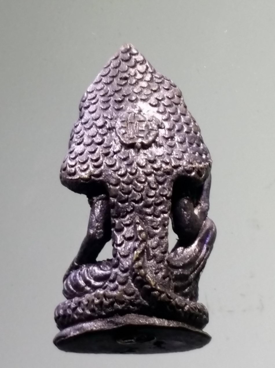 รหัสสินค้า จตุคามรามเทพ 934 รูปหล่อโบราณ พระเทวราชโพธิสัตว์จตุคามรามเทพ หลังพญาเต่าเรือน ฝังโค้ดทองแดง ใต้ฐาน ตอกโค๊ต ไม่ทราบรุ่น