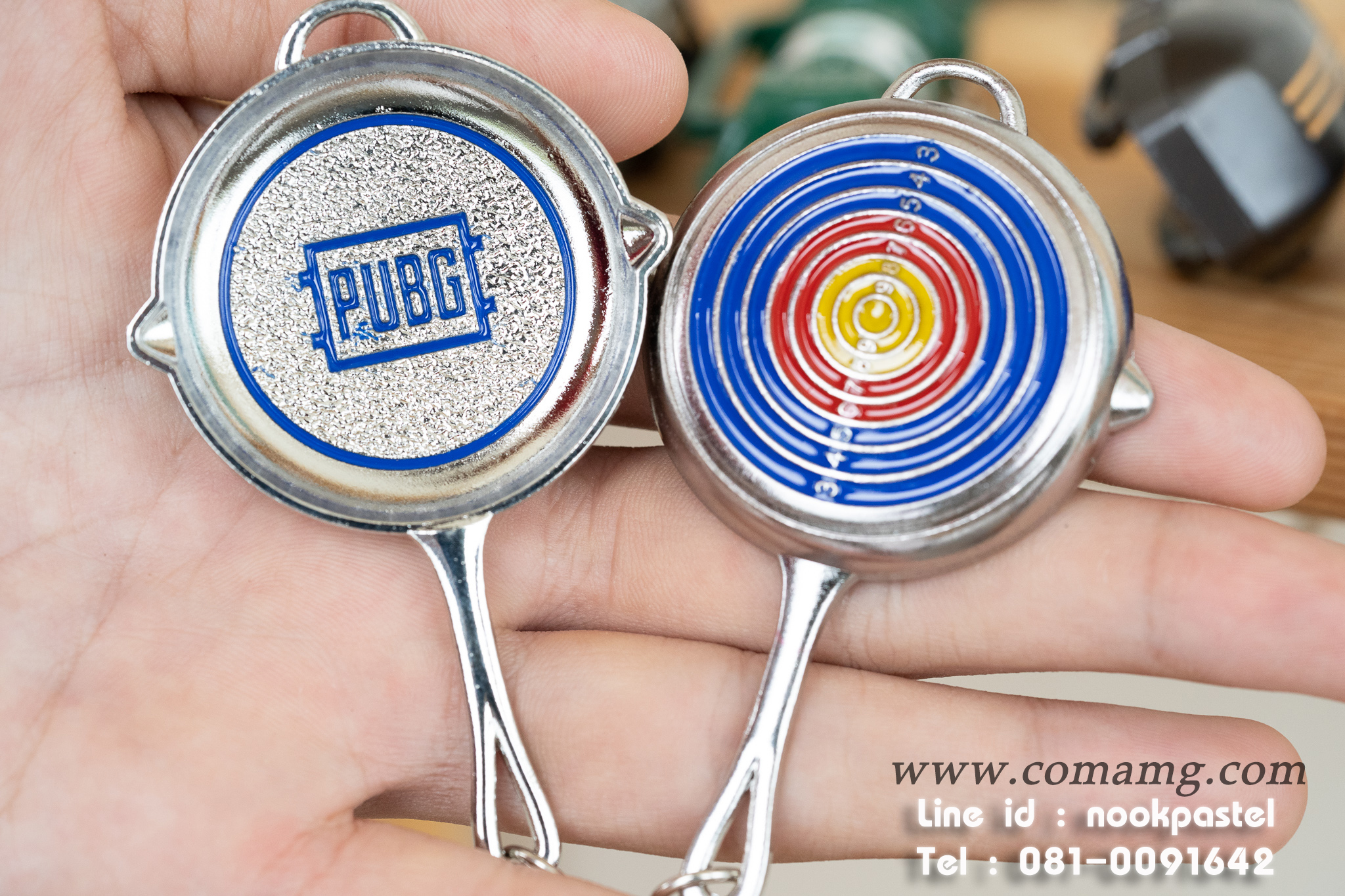 พวงกุญแจPUBG พวงกุญแจเท่ โลหะ
