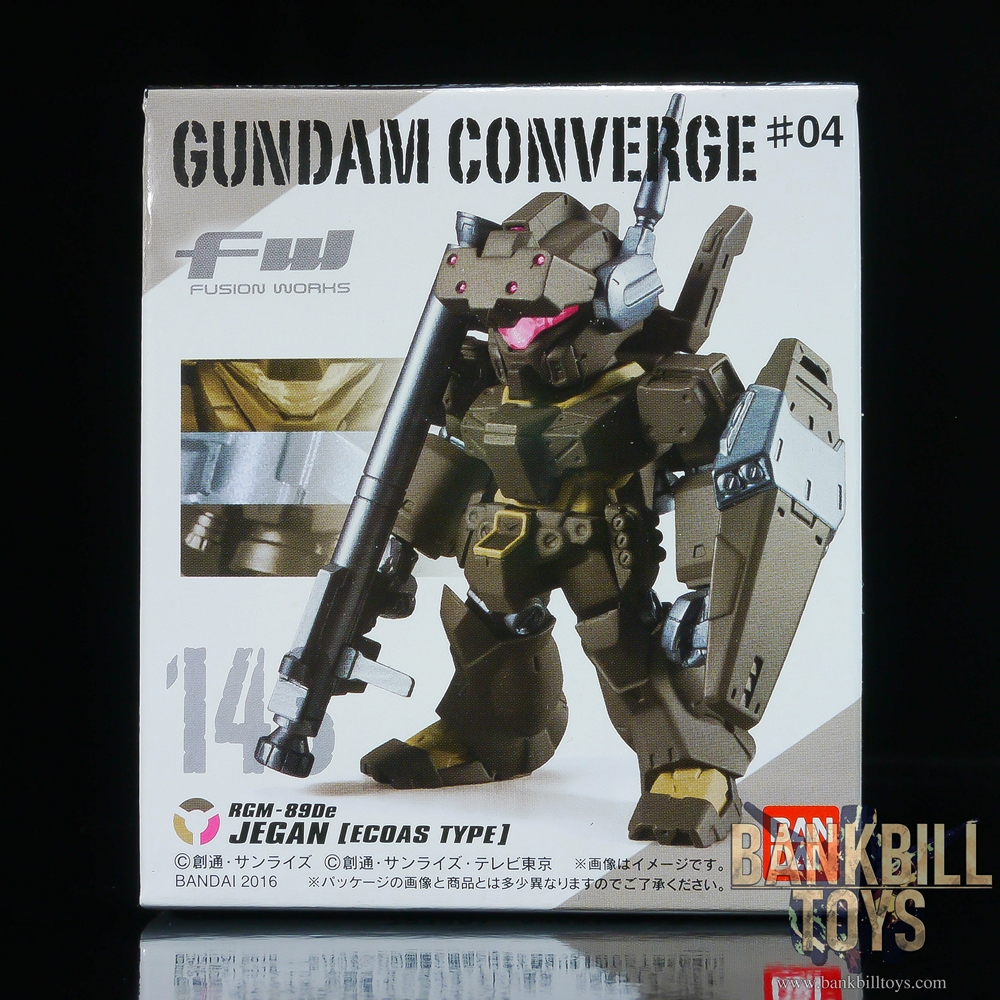 กันดั้ม Bandai Candy Toy FW Gundam Converge #04 No.143 RGM-89De Jegan [ECOAS Type]