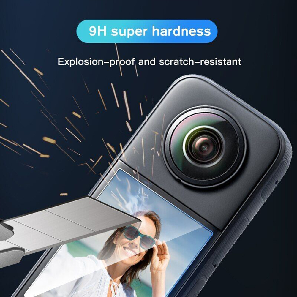 Insta360 X3 Tempered Glass Film ฟิล์มกระจกนิรภัย กันรอย คุณภาพ อย่างดี