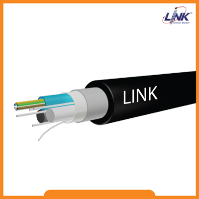UFC9706MN Fiber Optic 6 Core OS2 9/125 μm Single-Mode, MINI ADSS, Multi Tube 3-Twisted Cable (Tensile 1,200 N)