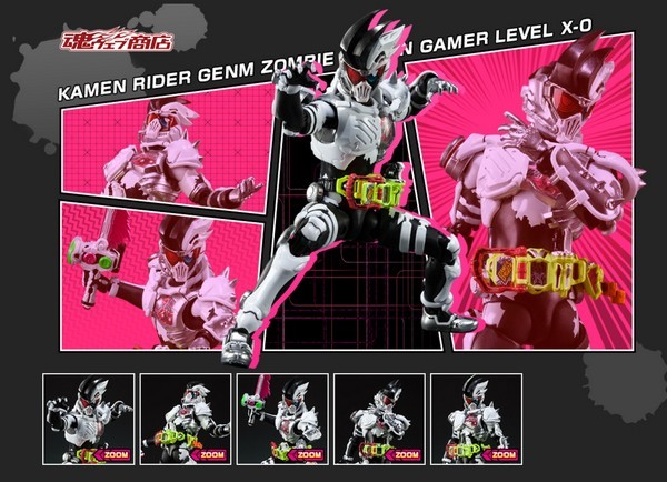เปิดรับPreorder มัดจำ 400 บาท P-bandai S.H.Figuarts Kamen Rider Genm Zombie Action Gamer Level X-0 โมสำเร็จ