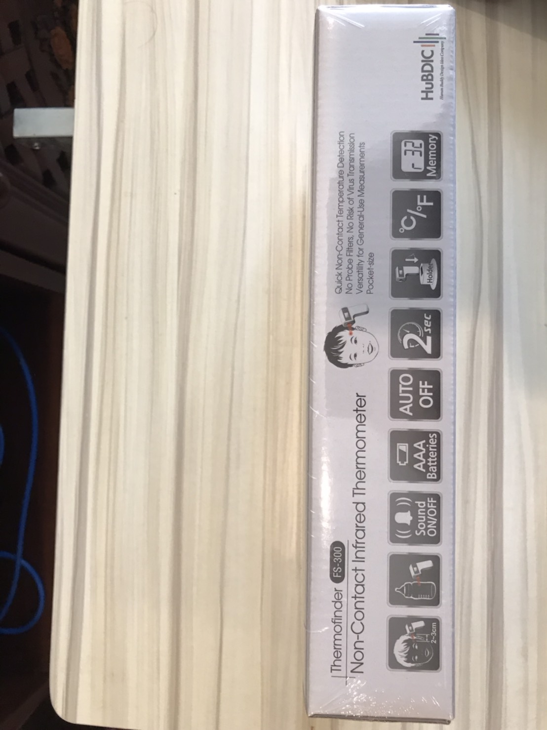 เทอร์โมมิเตอร์วัดอุณหภูมิทางร่างกายแบบไม่สัมผัส ระบบอินฟราเรด HUBDIC รุ่น FS-300 ของแท้ รับประกันศูนย์ไทย 1 ปี