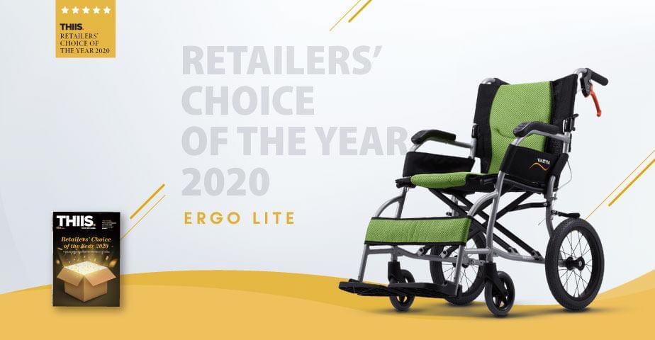 รถเข็นวีลแชร์น้ำหนักเบา พับได้ อลูมินัมอัลลอยด์คาร์ม่า รุ่น Ergo Lite (WheelChair KARMA Ergo Lite) น้ำหนักเบาเพียง 8.5 กก. เบากว่าทุกรุ่นของคาร์ม่า เหมาะสำหรับเดินทาง ของแท้ รับประกันศูนย์ไทย 5 ปี (รุ่นยอดนิยม)