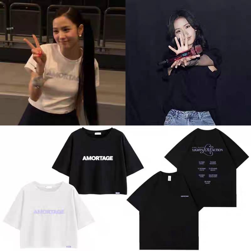 เสื้อยืด JISOO : 2025 ASIA TOUR [LIGHTS, LOVE, ACTION!]