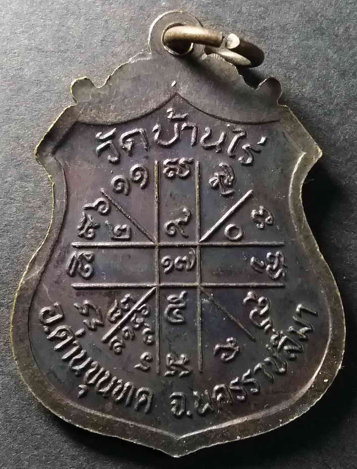 รหัสสินค้า นครราชสีมา 029 เหรียญหลวงพ่อคูณ วัดบ้านไร่ จังหวัดนครราชสีมา รุ่นเก่งบวกเฮง
