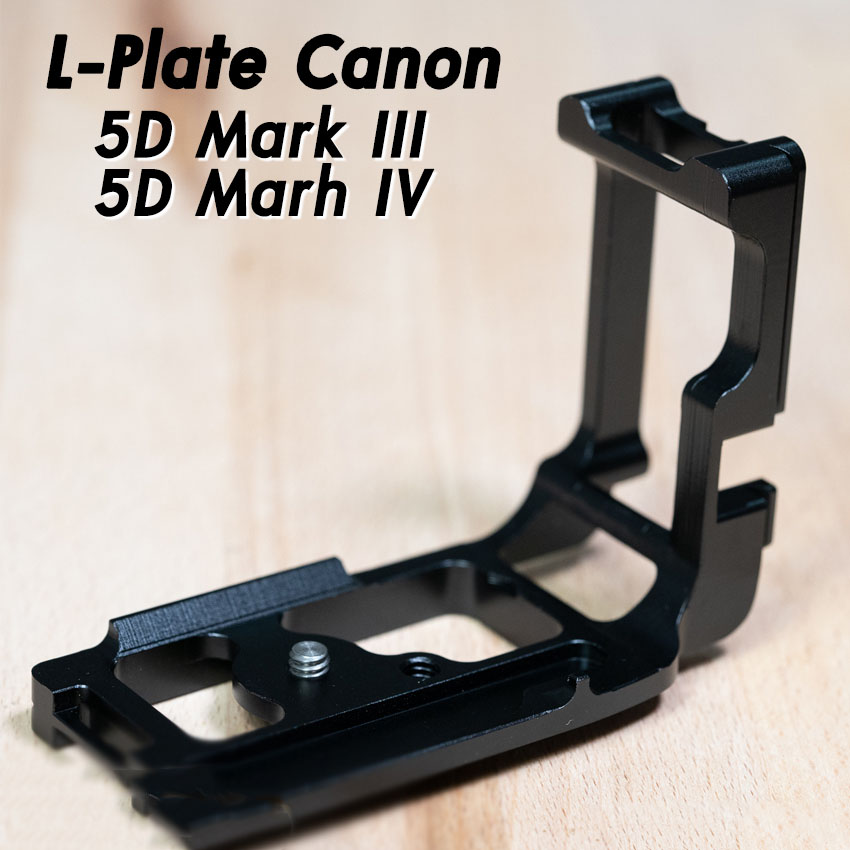 L-Plate Canon 5D mark III / 5D mark IV Camera Grip กันกระแทก และยึดอุปกรณ์