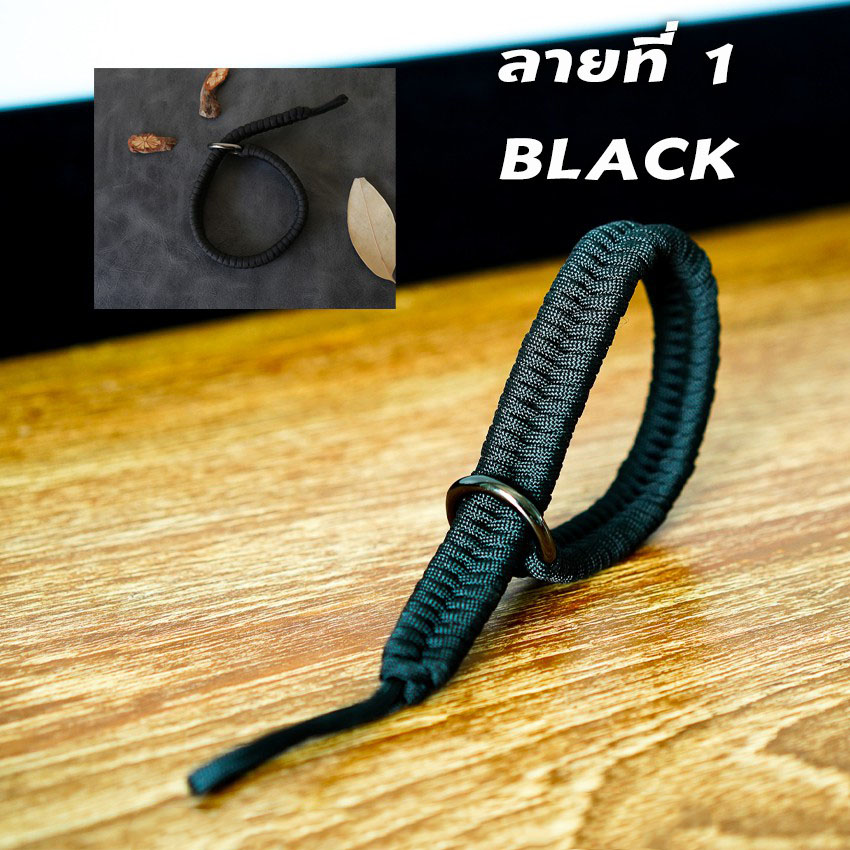 สายคล้องกล้อง คล้องมือ แบบเชือกถัก สายรัดข้อมือ