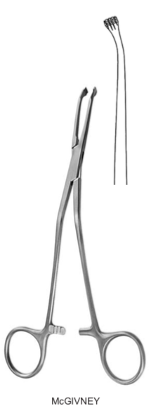 Mc-Givney Heamorrhoidel Forcep - Length = 19 cm / 7-1/2"