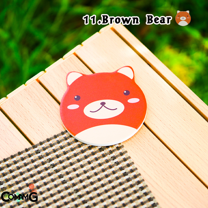 ที่รองแก้ว หินดูดน้ำ แผ่นหินรองแก้วดูดน้ำ แผ่นรองแก้ว ซึมซับน้ำไว แห้งไว ทำความสะอาดง่าย ลายน่ารัก มีหลายลาย พร้อมส่ง