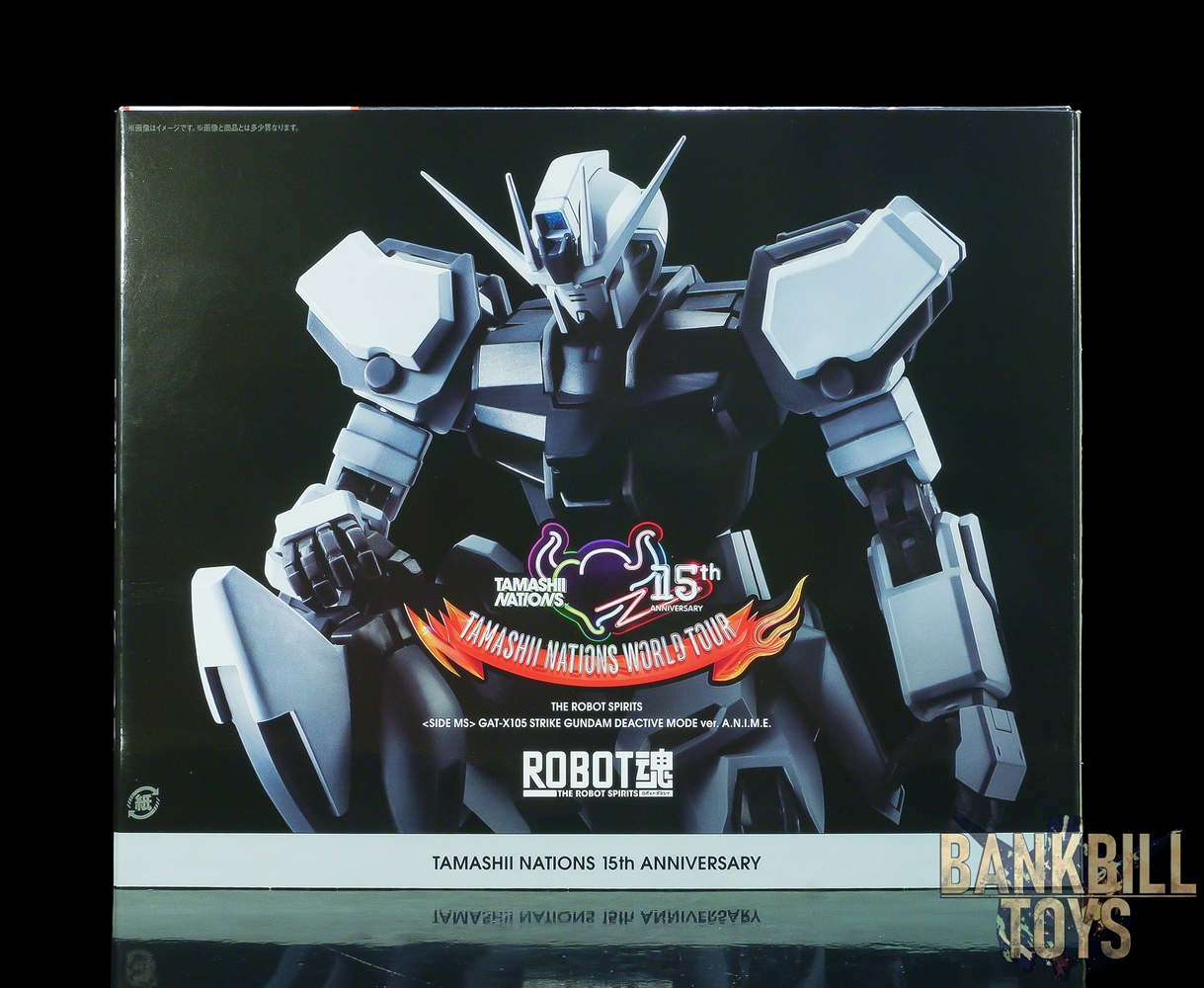 กันดั้ม Bandai Spirits Tamashii Nations World Tour 15th Anniversary Limited The Robot Spirits <SIDE MS> R-SP GAT-X105 Strike Gundam Deactive Mode Ver. A.N.I.M.E.