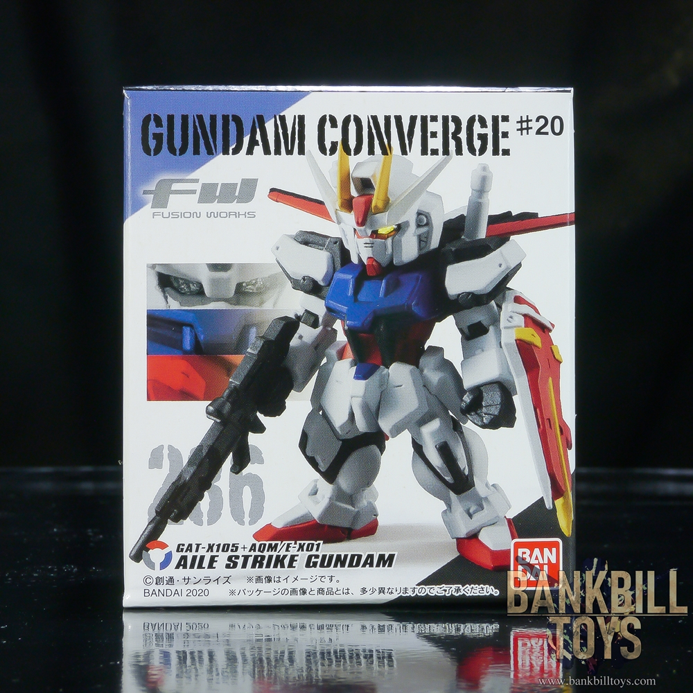 กันดั้ม Bandai Candy Toy FW Gundam Converge #20 No.236 GAT-X105+AQM/E-X01 Aile Strike Gundam