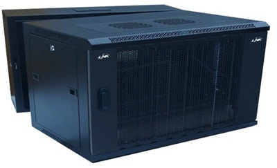 LINK 19” WAVE PERFORATE WALL RACK 6U ลึก 50cm.