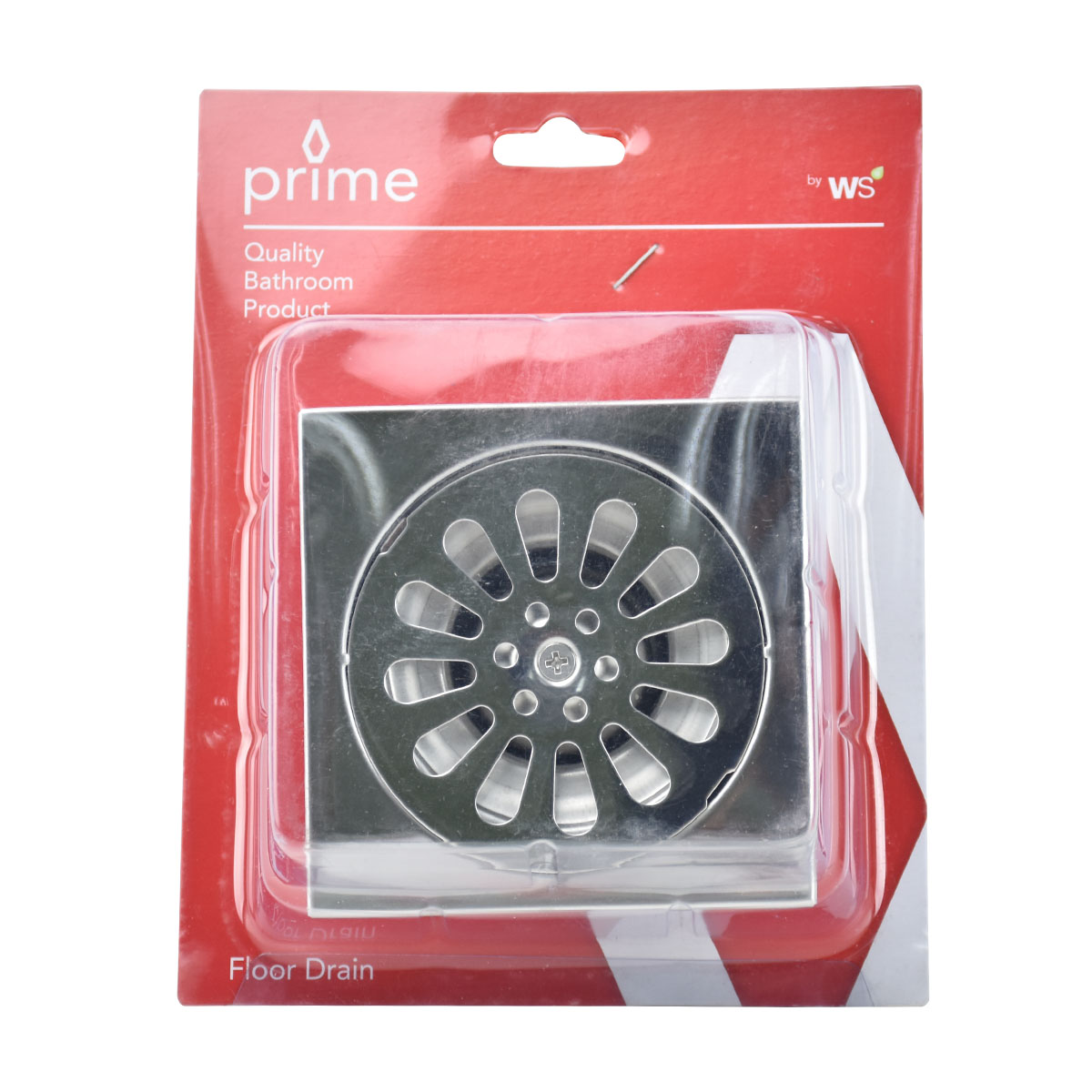 PRIME ตะแกรงกันกลิ่นสแตนเลส 4" เหลี่ยม FD-4144