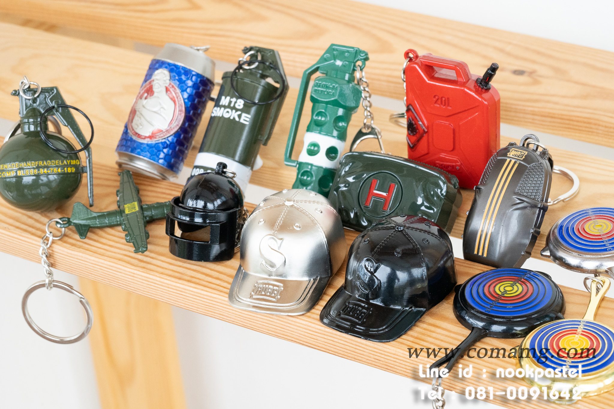 พวงกุญแจPUBG พวงกุญแจเท่ โลหะ