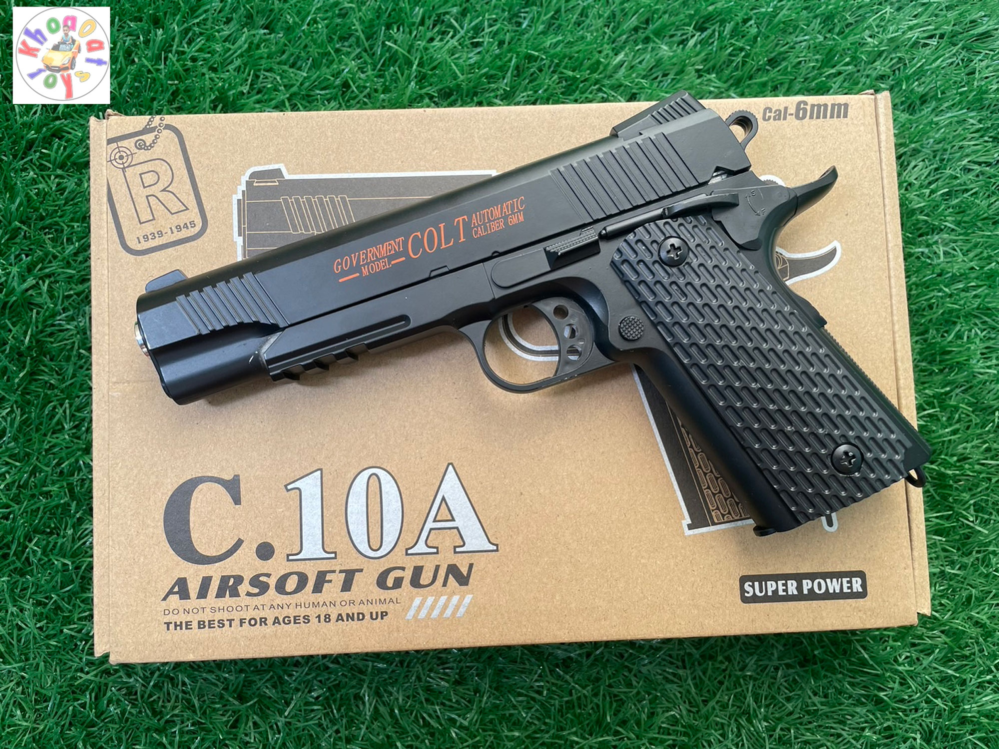 ปืนอัดลม ปืนอัดลมเหล็ก ปืนของเล่น ชักยิงทีละนัด รุ่น C10A