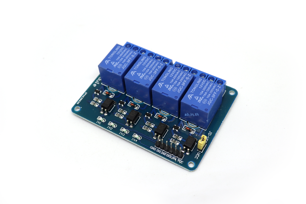Module รีเลย์ relay 12V 4 Chanel 250V/10A Active LOW