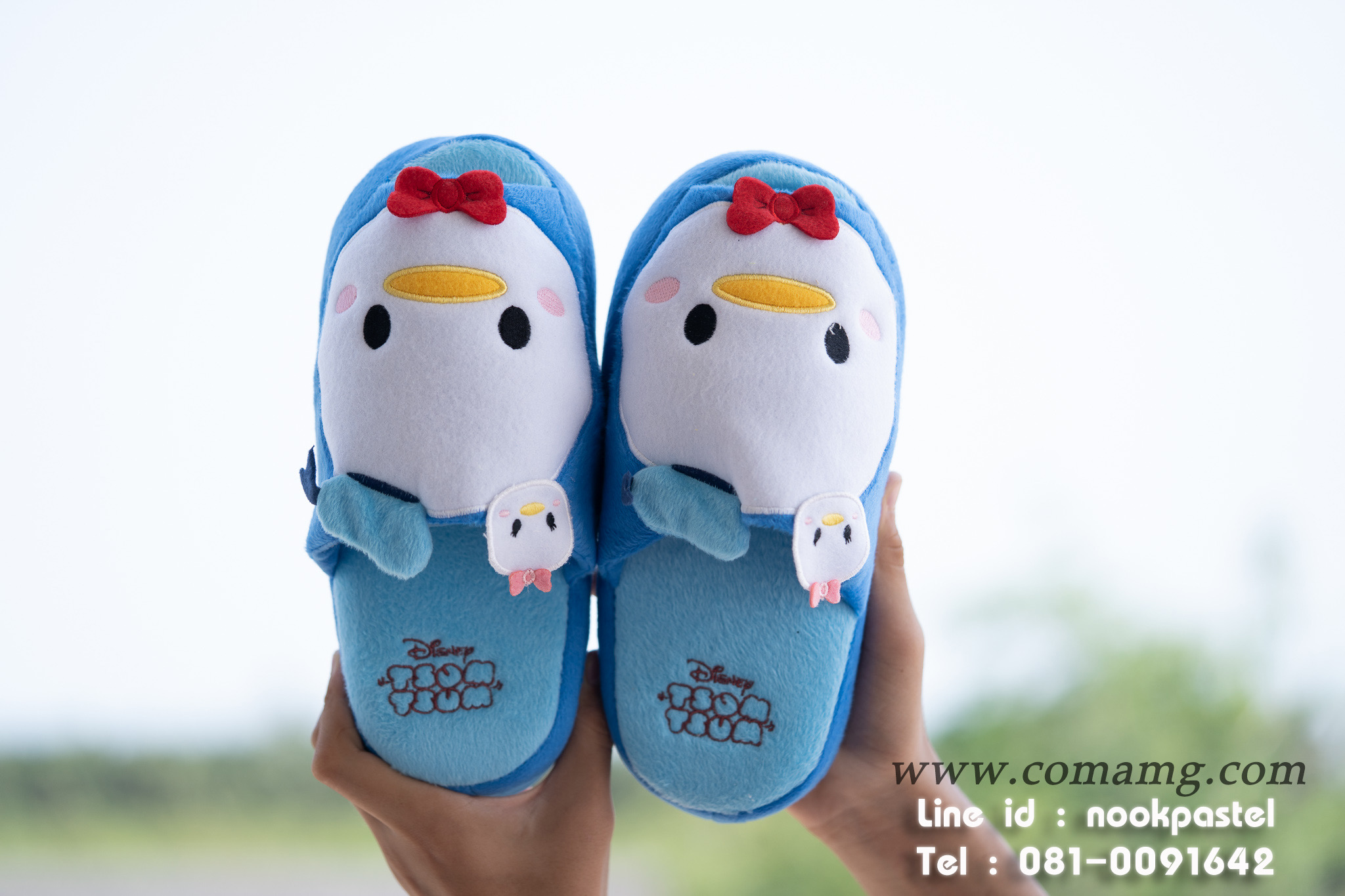 รองเท้าใส่ในบ้านดิสนี่ย์ (Disney tsum tsum) รุ่นพื้นหนา ลิขสิทธิ์แท้