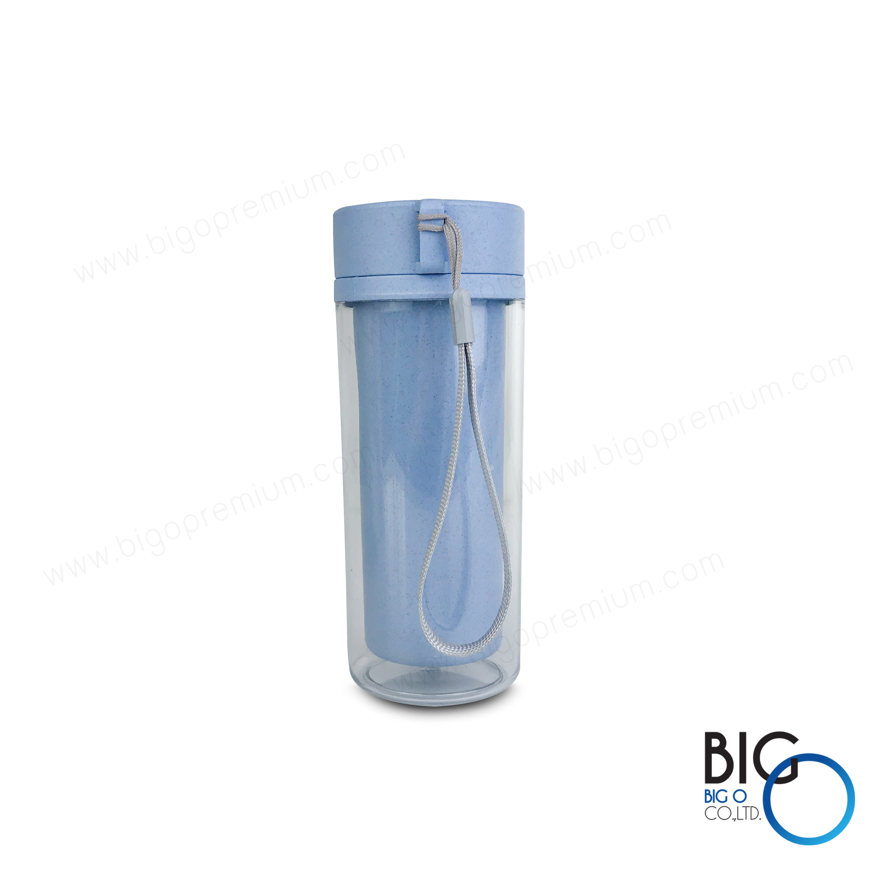 แก้วน้ำพลาสติก 2 ชั้น มีสายคล้องมือ MDRT