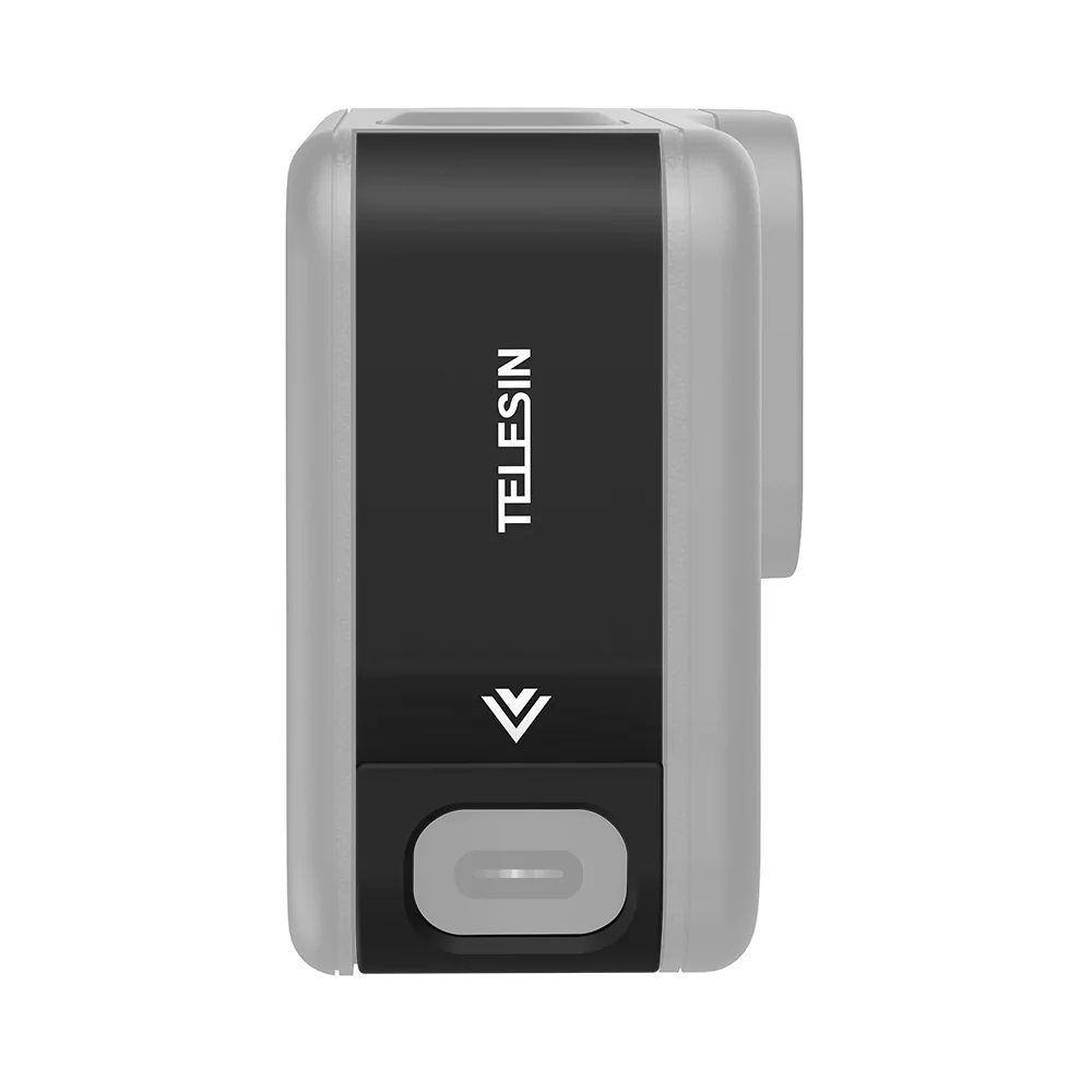 GoPro 11 / 10 / 9 Telesin Aluminum Side Open Door With Rechargeable Port ฝาปิดข้างอลูมิเนียม ชาร์จแบตได้