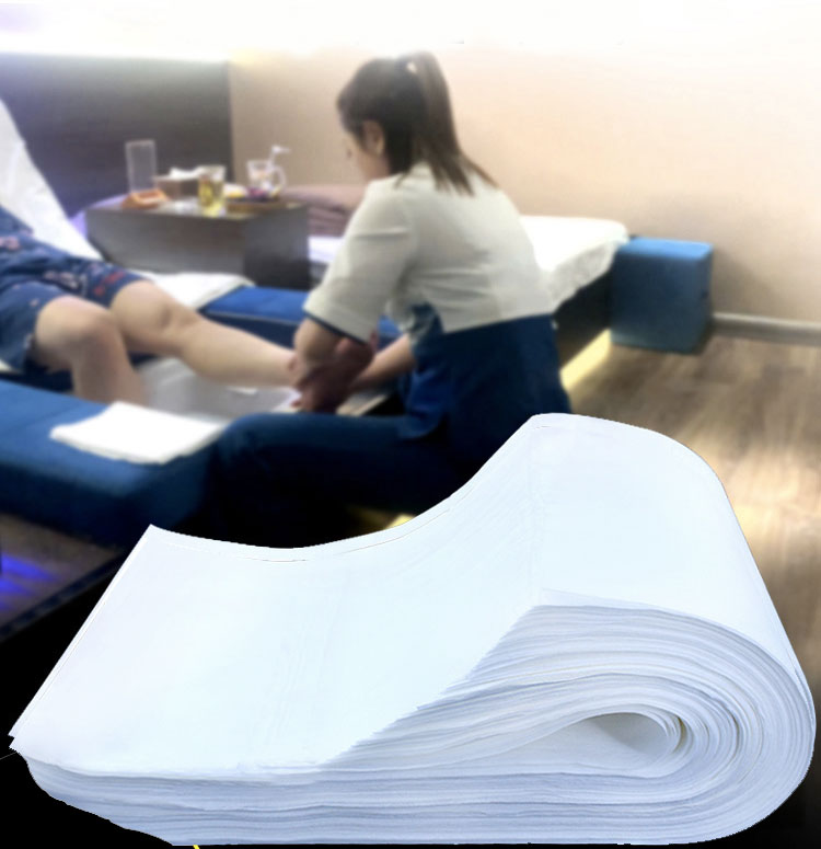 กระดาษเช็ดตัว ผ้าเช็ดผมแบบใช้แล้วทิ้ง สำหรับพกพา หรืองานสปา ฟิตเนต โรงแรม ขนาด27*57ซม.