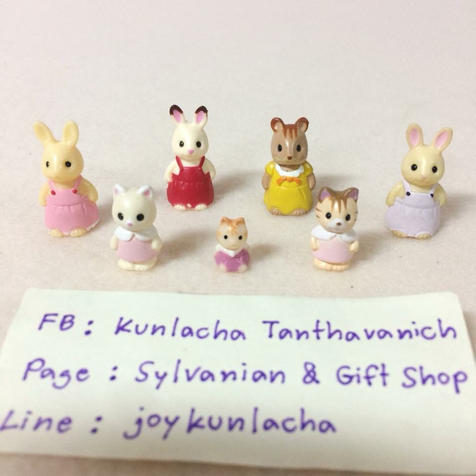 ซิลวาเนียนไซส์เล็กจิ๋ว 7 ตัว น่ารักมากๆ ค่ะ Sylvanian Families