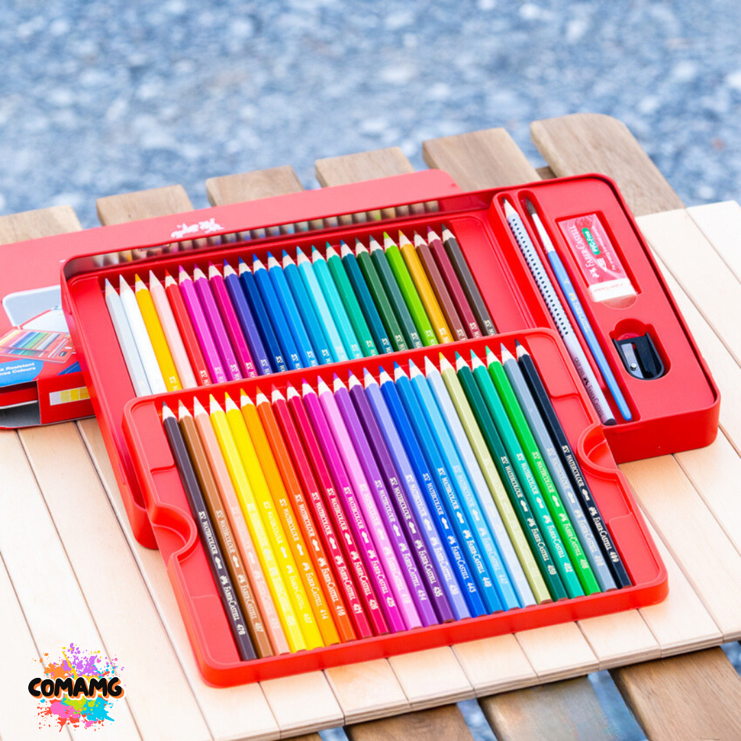 Faber Castell สีไม้นกแก้ว ระบายน้ำ ดินสอสี กล่องเหล็ก รุ่น 12,24,36,48สี พร้อมส่ง