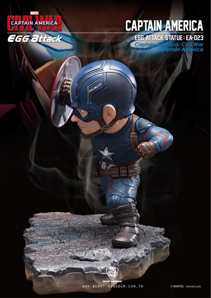 เปิดรับPreorder มัดจำ 3000 บาท EA025 Captain America vs Iron Man MK46: Civil War (Egg Attack)