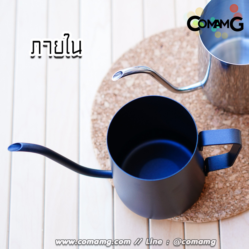 กาดริปกาแฟปากยาว (ไม่มีฝา) กาต้มน้ำสแตนเลส