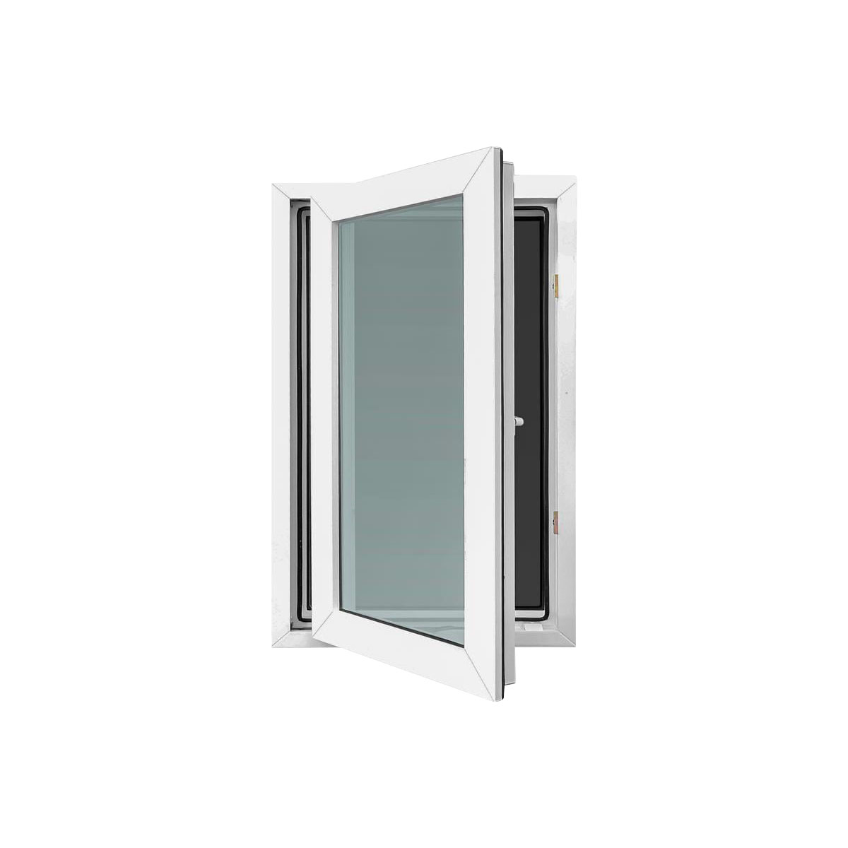 WindowASia หน้าต่างบานเปิดพร้อมมุ้ง สีขาว 60x110 สีขาว