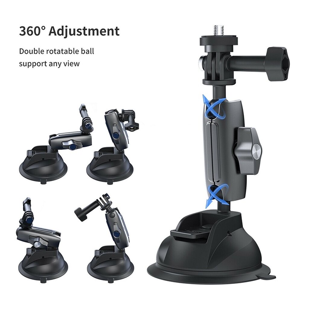 Telesin Telesin หมุนได้ 360 Suction Cup Car Mount Holder Flexible ใช้กับกล้องได้ มือถือได้ for GoPro / SJCAM / Xiaomi...