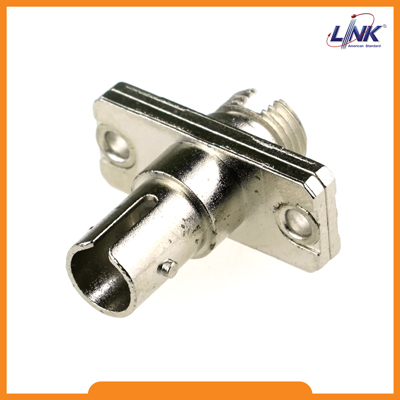 UF-H048 ST to FC Fiber Optic Hybrid Adapter, Single-mode, Ceramic Sleeve, Metal Housing