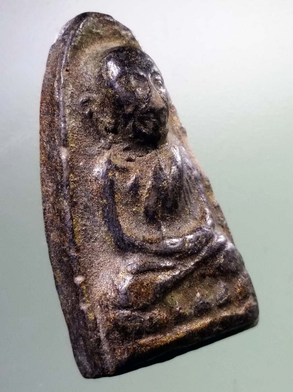 รหัสสินค้า หลวงปู่ทวด วัดต่างๆ 164 หลวงปู่ทวด วัดช้างให้ จ.ปัตตานี เนื้อดินเผา สร้างปี 2513 พระครูใบฎีกาขาวสร้าง