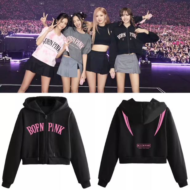 เสื้อกันหนาว BLACKPINK : คอนเสิร์ต BORN PINK World Tour