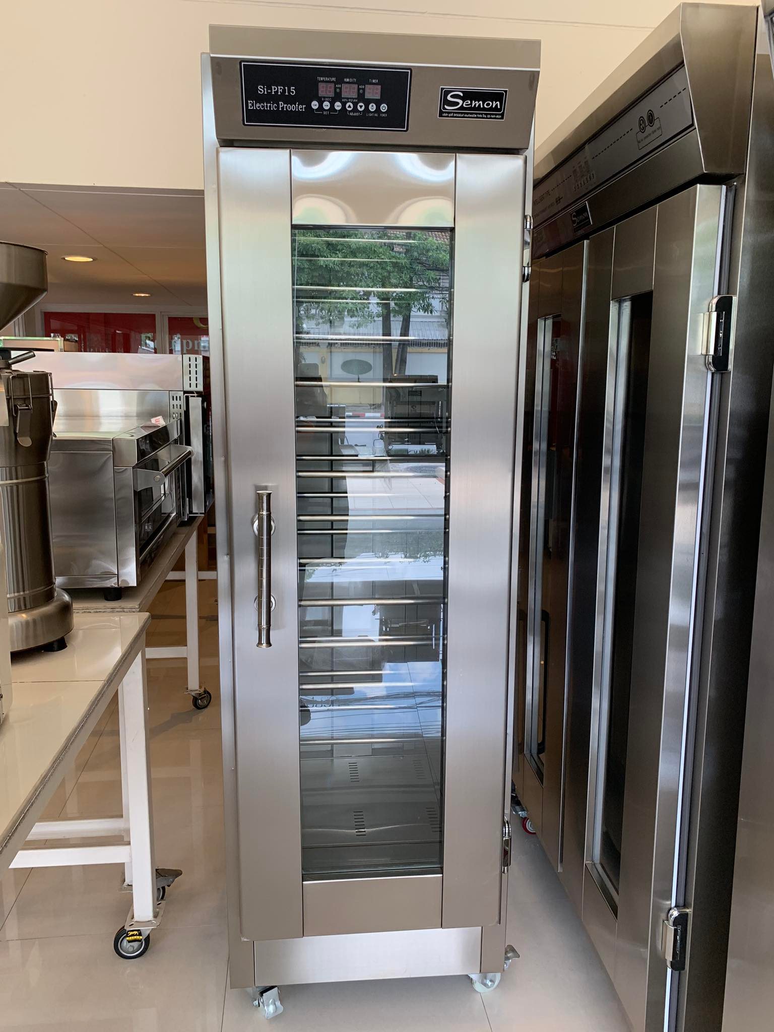 ตู้หมักแป้ง 15 ชั้น บอดี้สแตนเลส SI-PF15 แบรนด์ Semon