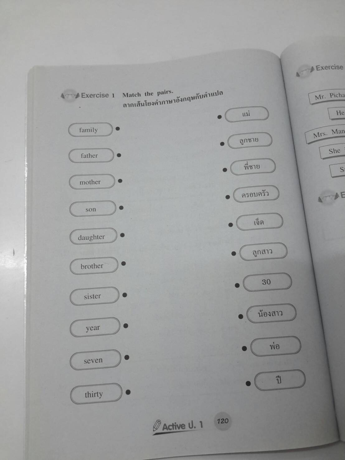 หนังสือ New Active English ป.1 หนังสือฝึกหัดพูดและเขียน สำนักพิมพ์ อจท