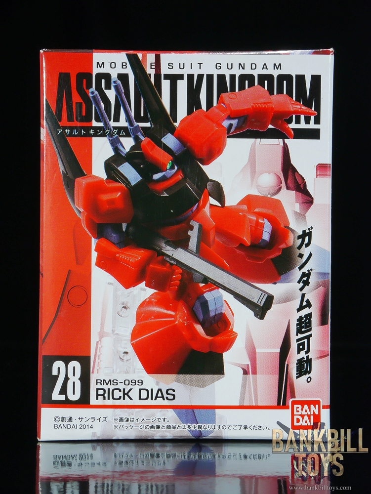 กันดั้ม Bandai Candy Toy Mobile Suit Gundam Assault Kingdom 7 No.28 RMS-099 Rick Dias [Quattro Bajeena's Custom]